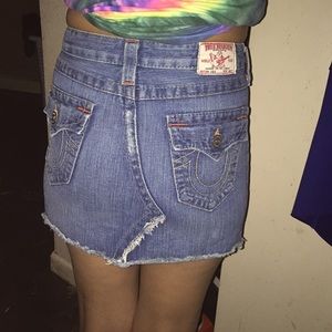 True Religion Jean skirt